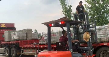 黄冈 黄金麻冰裂纹，地铺石装车