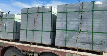 黄冈 芝麻白花岗岩地铺石装车日常