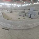 黄冈 芝麻白异形坐凳，自然面光面弧形加工