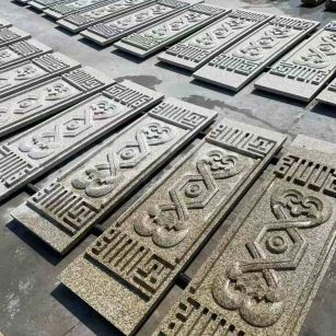 黄冈 黄金麻花岗岩外墙雕刻板