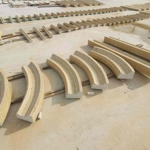 黄冈 黄金麻花岗岩别墅线条