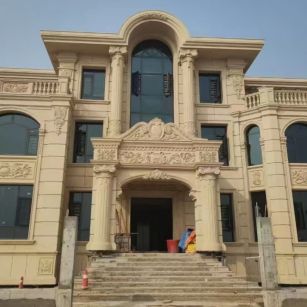 黄冈 黄金麻花岗岩别墅外墙干挂