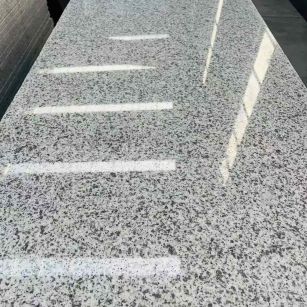 黄冈 白麻花岗岩光面毛板