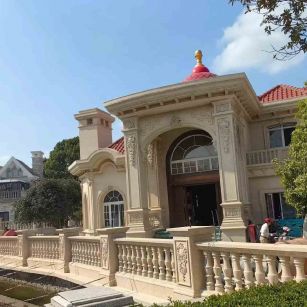 黄冈 黄金麻花岗岩欧式别墅