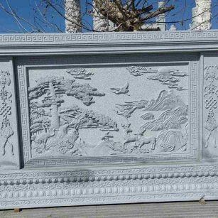 黄冈 芝麻白大型照壁，屏风，影壁