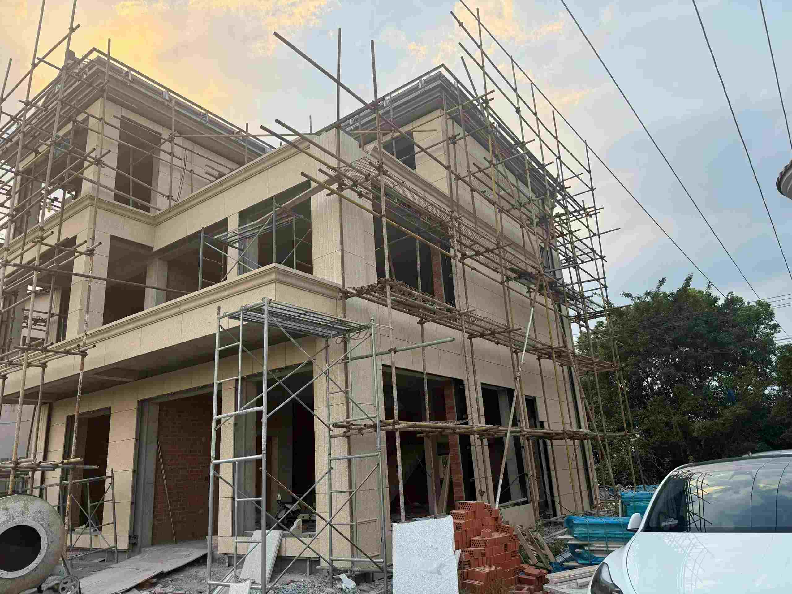 黄冈 黄金麻荔枝面花岗岩外墙干挂