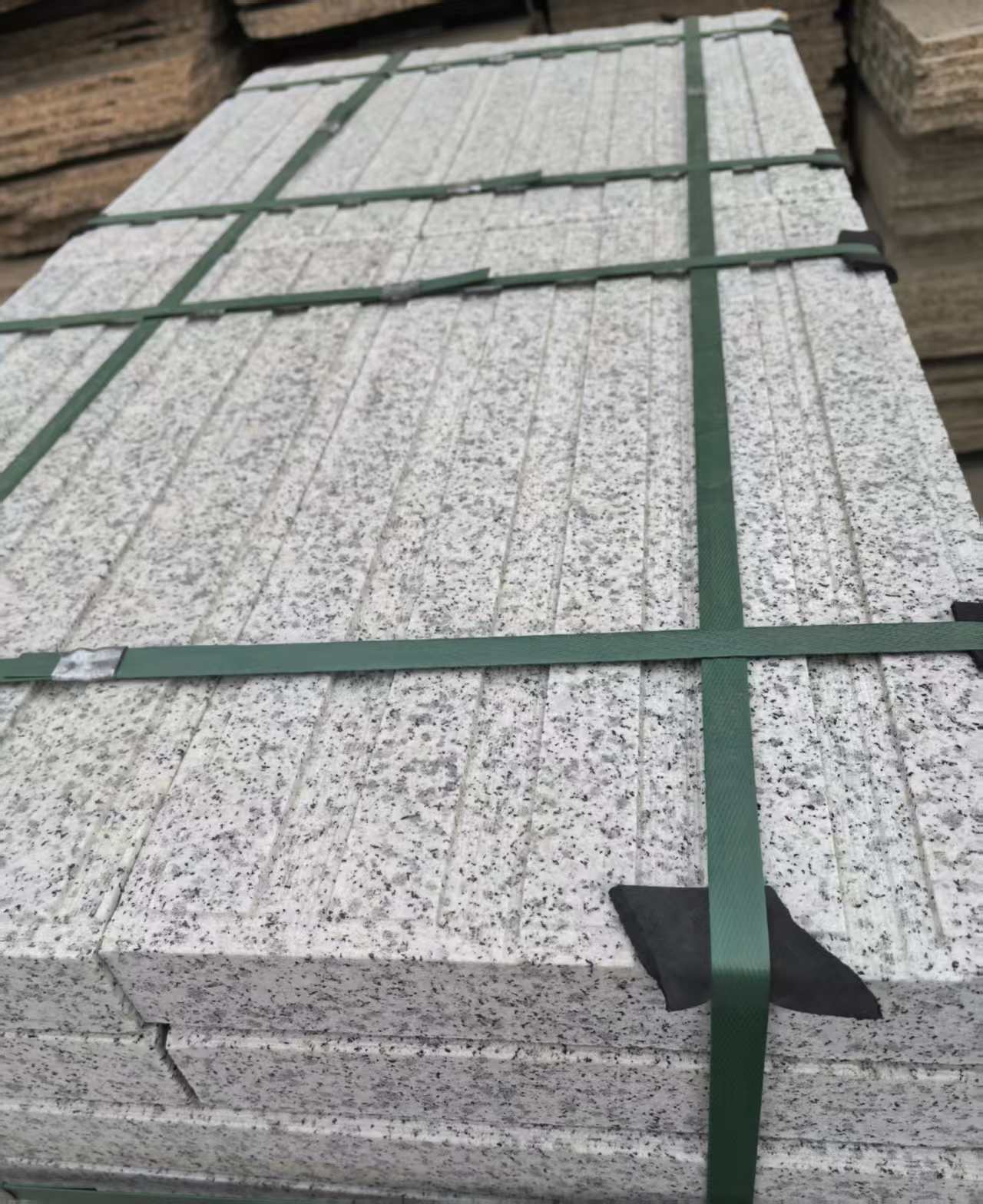 黄冈 白麻花岗岩直行盲道石，盲条，地铺石