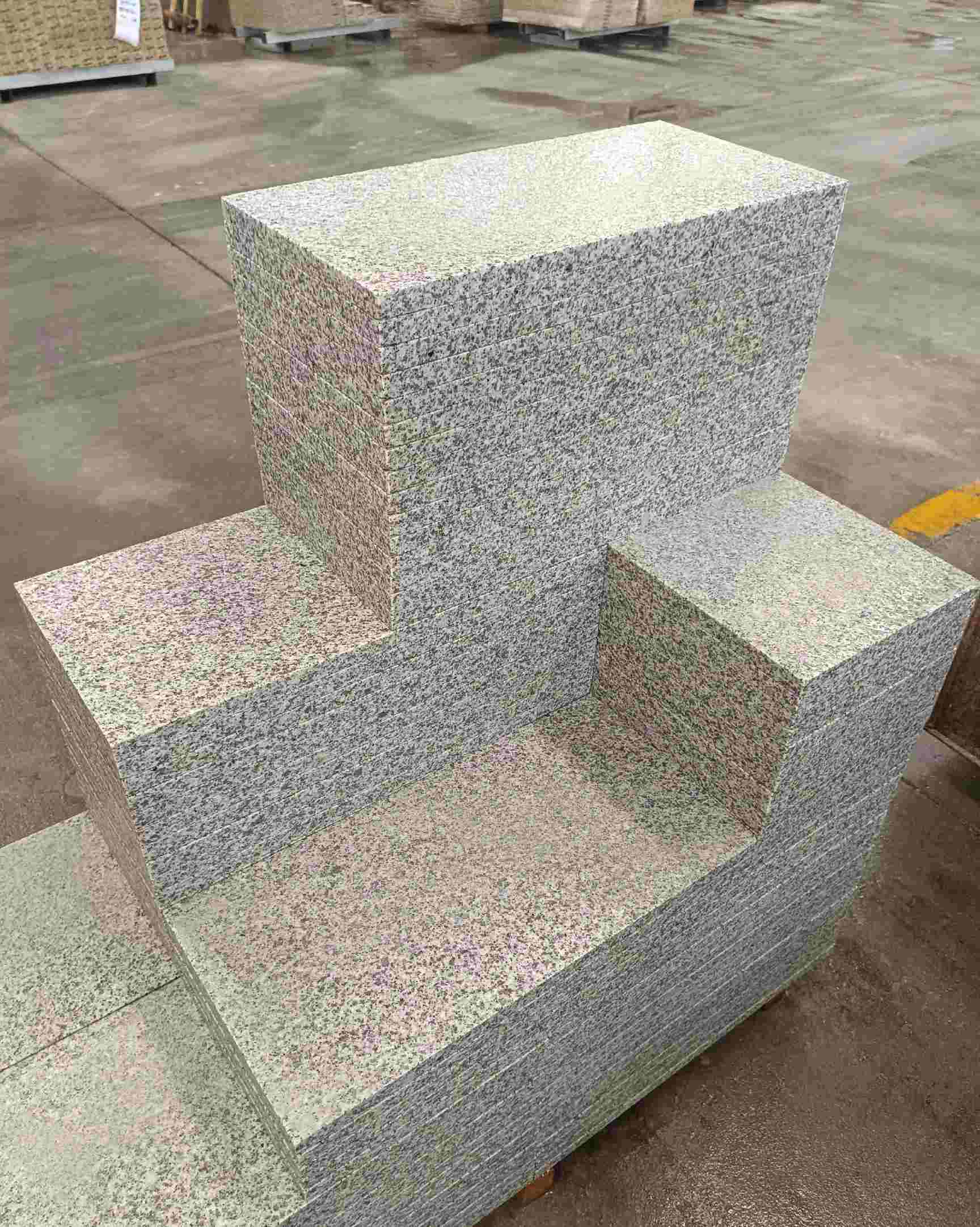 黄冈 白麻花岗岩荔枝面地铺石