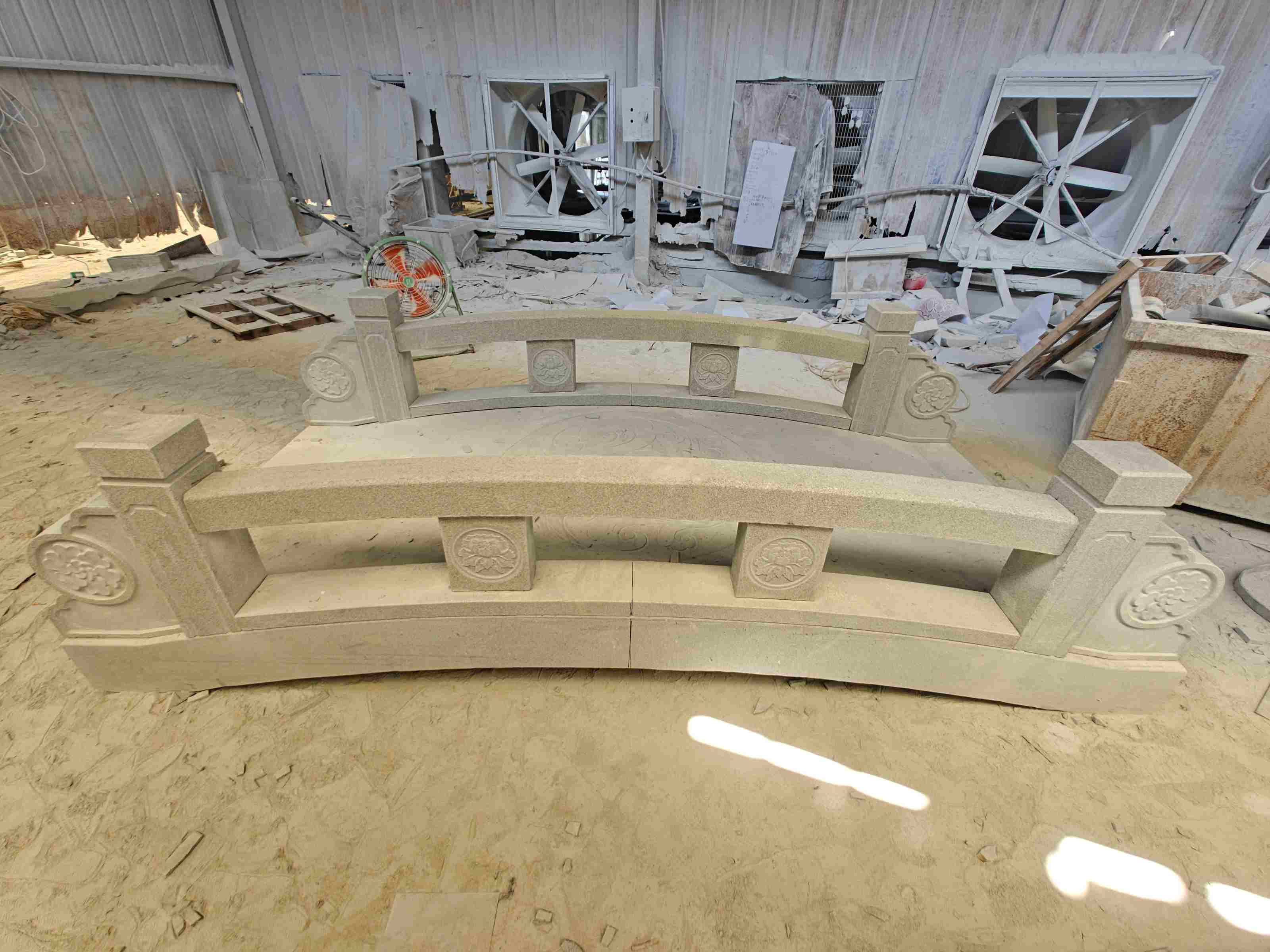 黄冈 芝麻灰花岗岩异形加工-拱桥，石桥