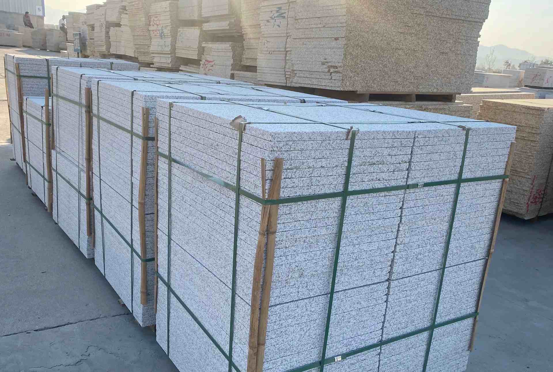 黄冈 白麻花岗岩荔枝面地铺石