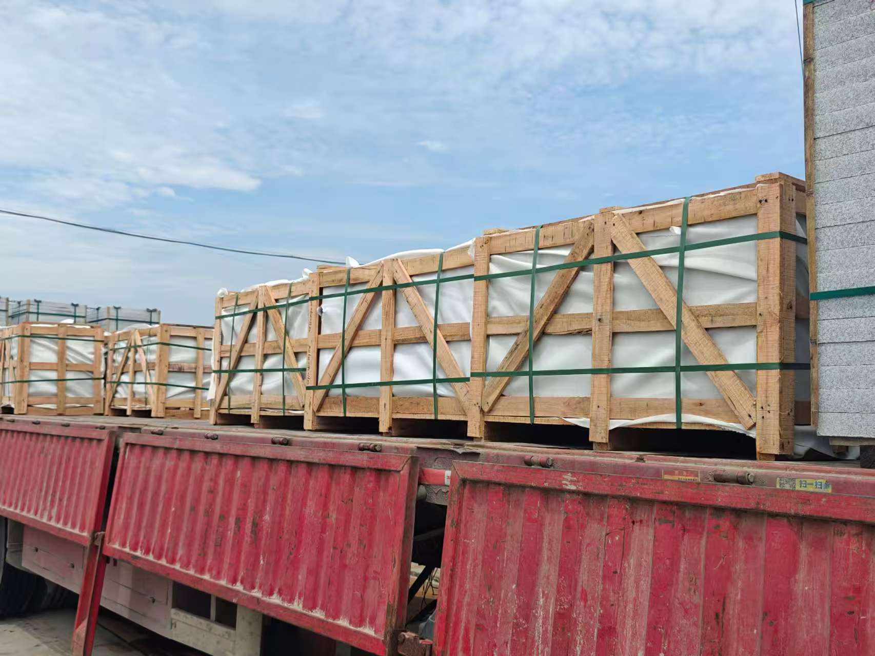 黄冈 芝麻白花岗岩地铺石出口专车-泰国游