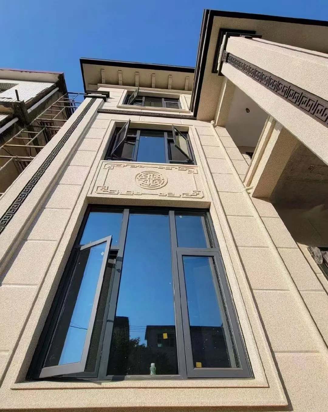 黄冈 黄金麻荔枝面别墅外墙干挂效果展示